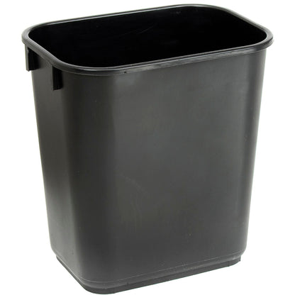 Global Industrial 13-5/8 Qt. Plastic Wastebasket - Black (WB261747BK)