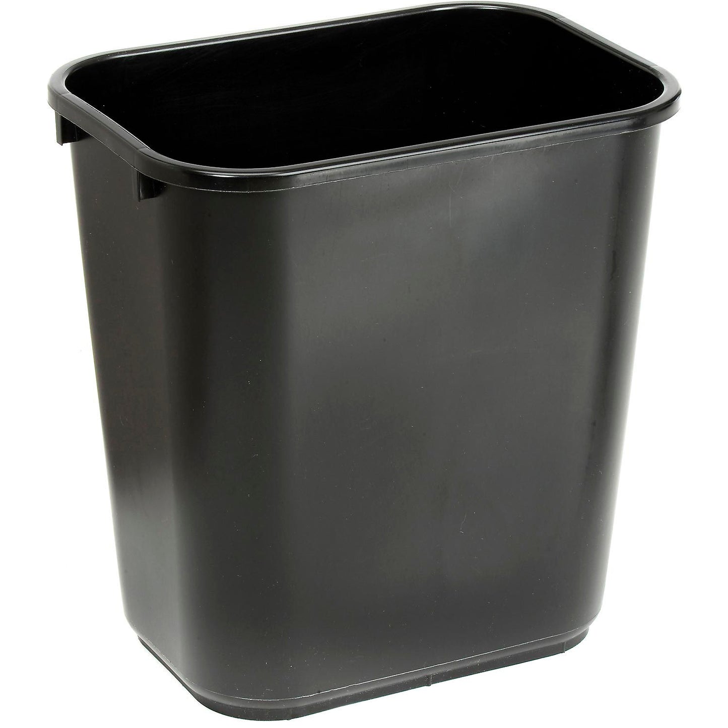 Global Industrial 28-1/8 Qt. Plastic Wastebasket - Black (WB261748BK)