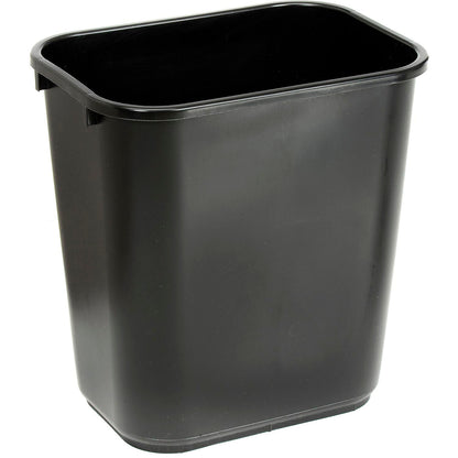 Global Industrial 28-1/8 Qt. Plastic Wastebasket - Black (WB261748BK)