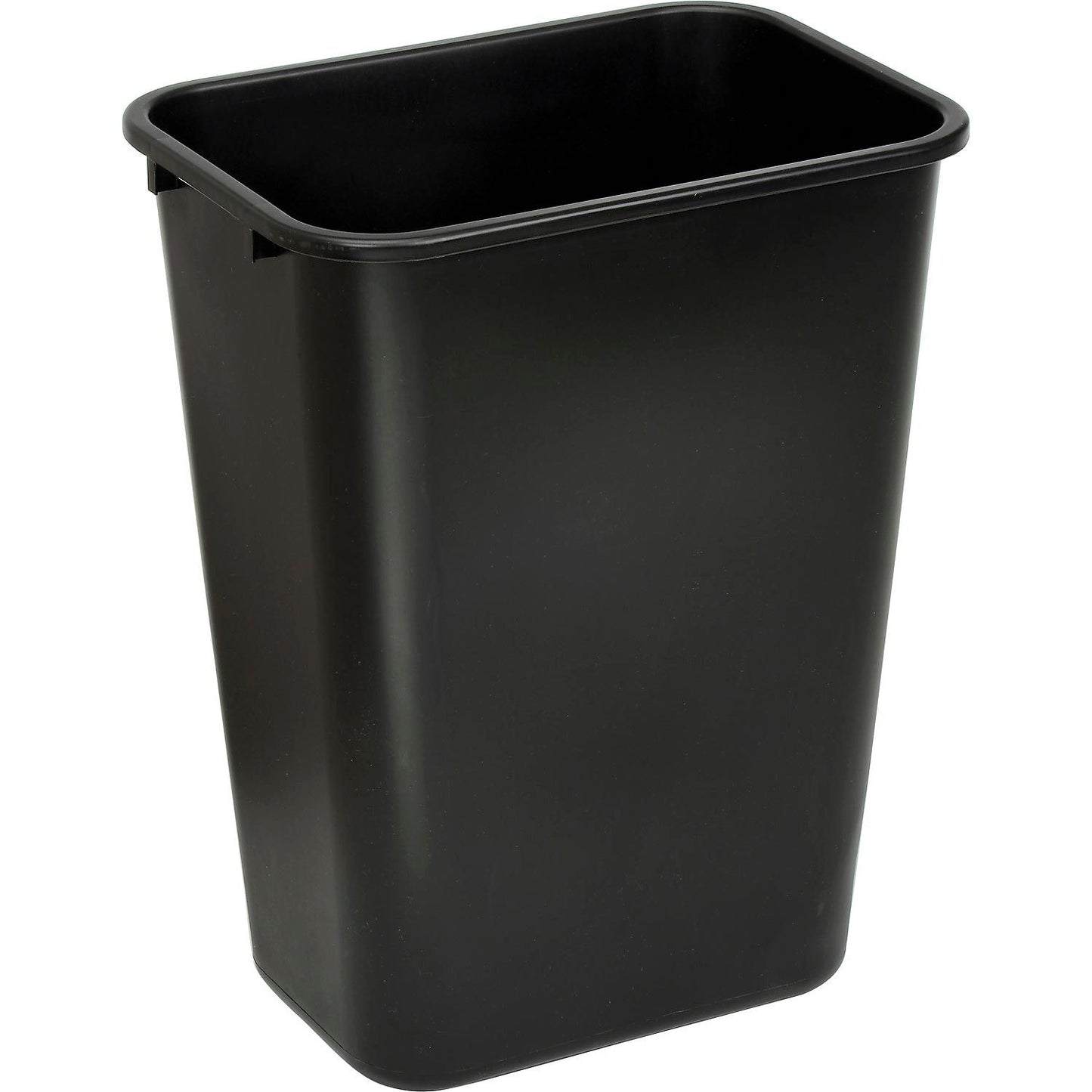 Global Industrial 41-1/4 Qt. Plastic Wastebasket, Black (WB261749BK)