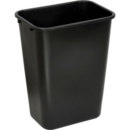 Global Industrial 41-1/4 Qt. Plastic Wastebasket, Black (WB261749BK)