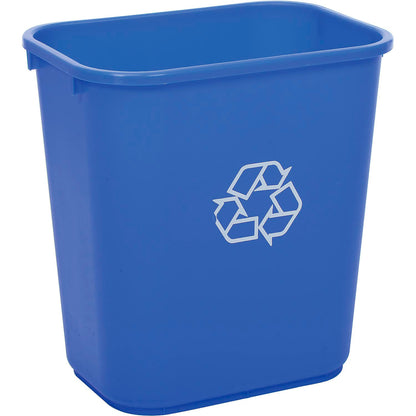 Global Industrial Deskside Recycling Wastebasket, 7 Gallon, Blue (WB261878BL)
