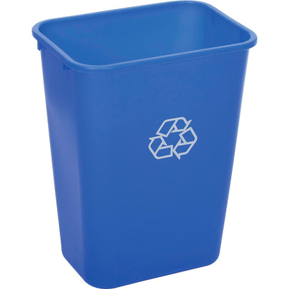 Global Industrial Deskside Recycling Wastebasket, 10-5/16 Gallon, Blue (WB261879BL)