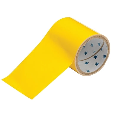 Brady ToughStripe Floor Marking Tape, 4 in x 100 ft, Yellow (262-104372)