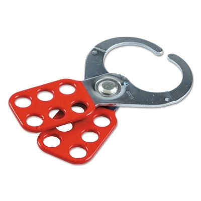 Brady Lockout Safety Hasps, 0. 4in Dia. Shackle, 2.25w x 0.35d x 4.5h, Red (262-133162)