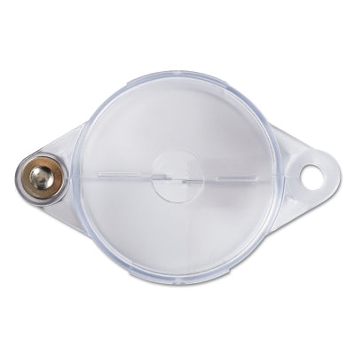 Brady Clear Gate Valve Lockouts, 0.375 in Dia. Shackle, 4.7w x 1.4h, Transparent (262-145581)