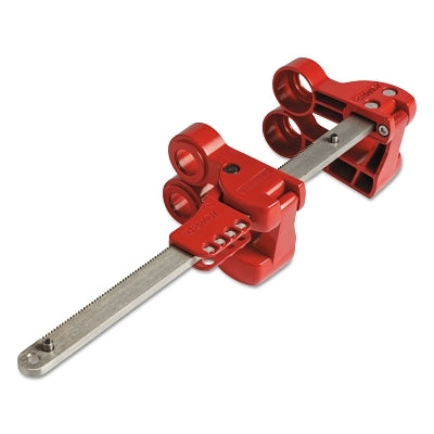 Brady Pipe Blind Flange Lockout Devices, 0.281 in Dia. Shackle, 7w x 14.75h, Red (262-149228)
