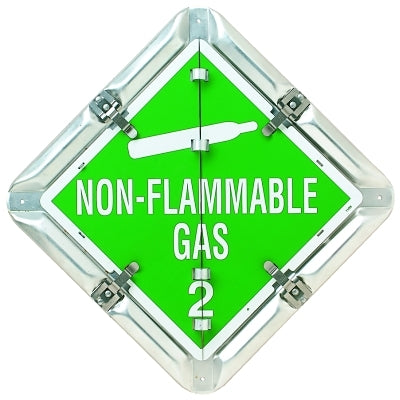 Brady Flip-Style Placards, Blank/Flammable Gas 2/Non-Flammable 2/Oxygen 2 (262-63200)