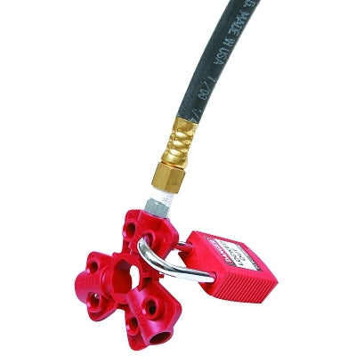 Brady Pneumatic Quick-Disconnect Lockout, f/1/4, 3/8, 1/2 in M, Zenoy Thermoplast., RD (262-64221)