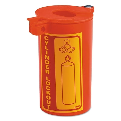 Brady Gas Cylinder Lockouts, 0.34 in Dia. Shackle, 3.47w x 6.25h, Red (262-LM023E)