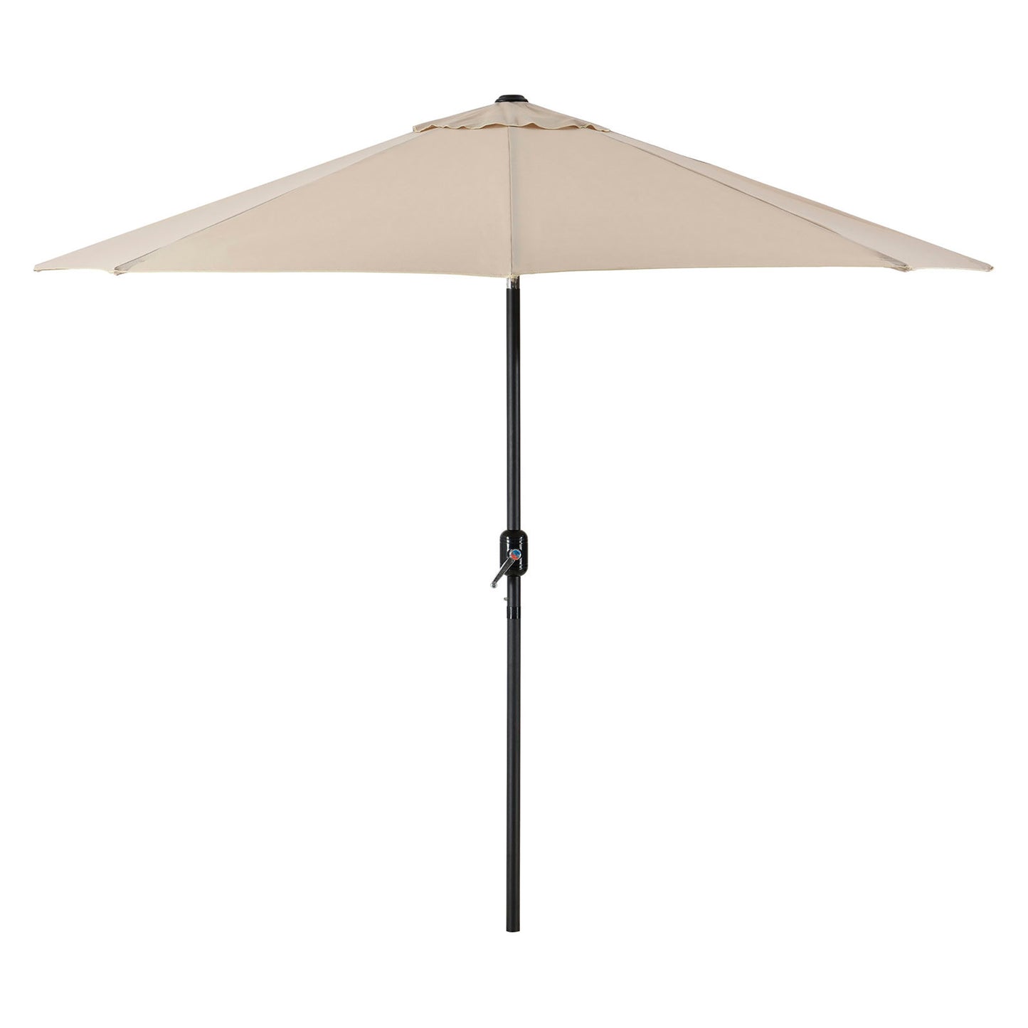 Global Industrial Outdoor Umbrella with Tilt Mechanism, Olefin Fabric, 8-1/2'W, Tan (WB262071)