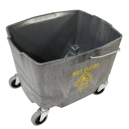 Impact® 35 Quart Bucket w/ 3" Casters, Gray (IMP2635-3G)
