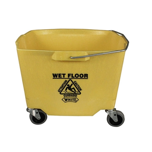 Impact® 35 Quart Bucket w/ 3" Casters, Yellow, 1/Case (IMP2635-3Y)