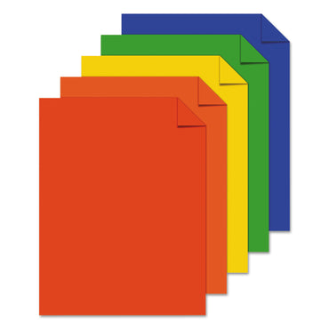Astrobrights® Color Cardstock -"Primary" Assortment, 65 lb Cover Weight, 8.5 x 11, Assorted, 50/Pack (WAU20401)