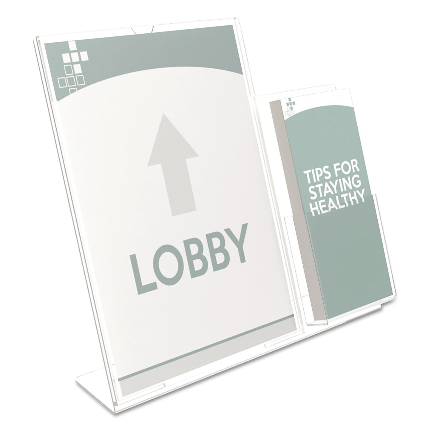 deflecto-superior-image-slanted-sign-holder-with-side-pocket-num-def599401_3
