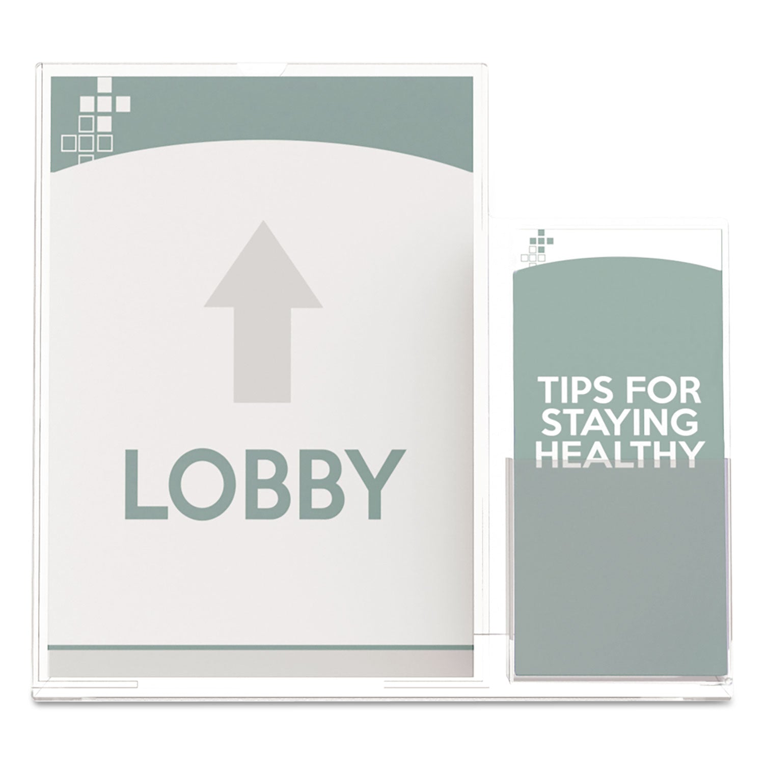 deflecto-superior-image-slanted-sign-holder-with-side-pocket-num-def599401_4