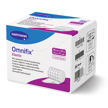 Omnifix® Elastic Dressing Retention Tape with Liner White 4 Inch X 11 Yard Nonwoven NonSterile (1119316_CS)
