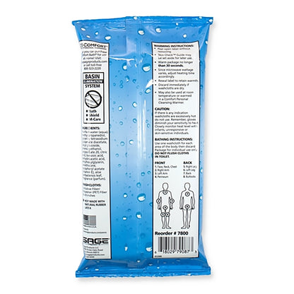 Essential Bath® Medium Weight Rinse-Free Bath Wipe Soft Pack Scented 8 Count (746638_CS)