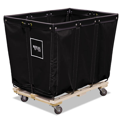 Royal Basket Trucks Permanent Liner Truck, Synthetic Fabric, 6-Bushel, 7.47 cu ft Bin, 20" x 20.5" x 27", Black/Natural (RBTL6KKKPMA3UNN)