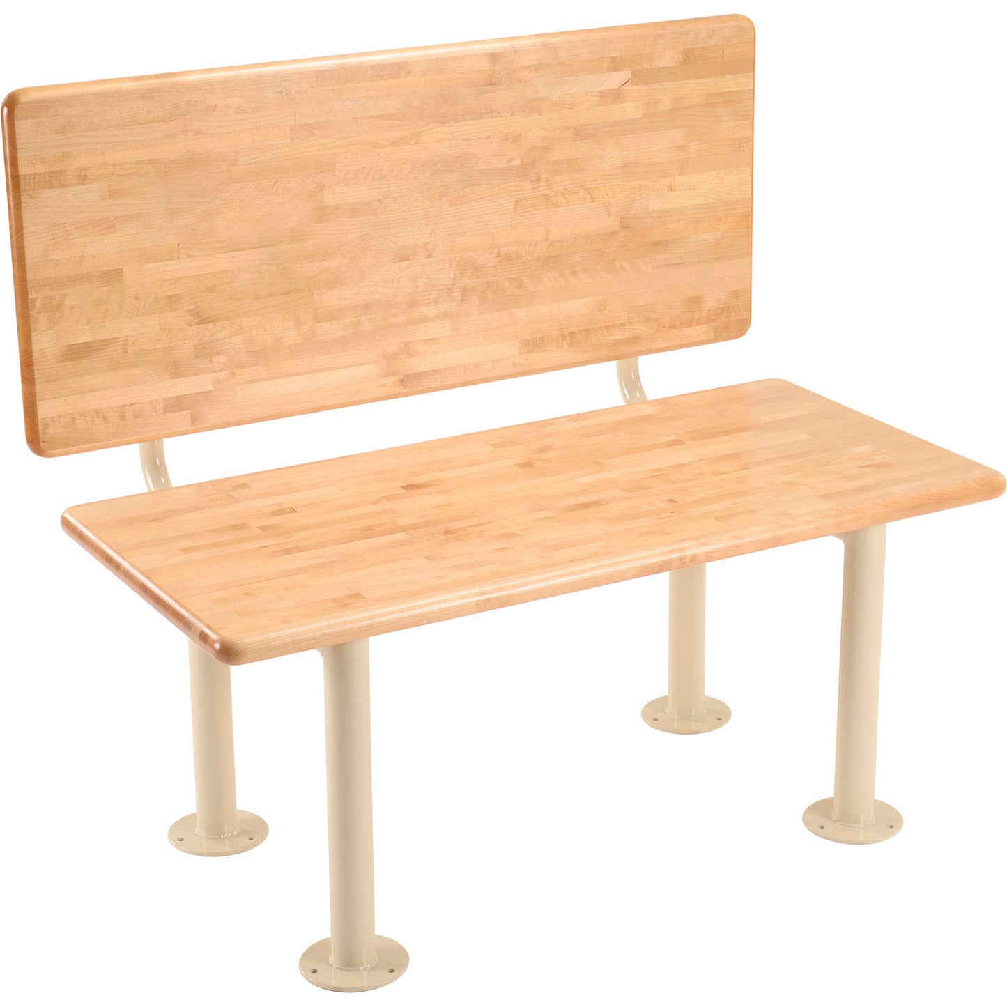 Global Industrial ADA Locker Room Bench, Hardwood, 42"W x 20"D x 17-1/4"H (WB269859)