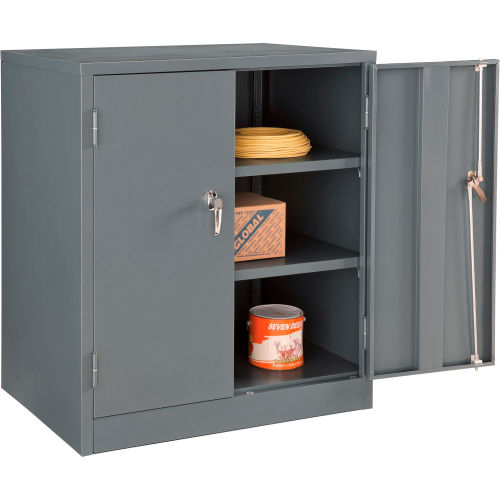 Global Industrial Counter Height Cabinet, 36"W x 24"D x 42"H, Assembled, Gray (WB269873GY)