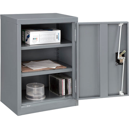 Global Industrial Wall Mount Storage Cabinet, 18"W x 12"D x 26"H, Assembled, Gray (WB269875GY)