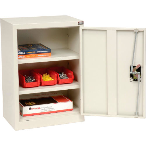 Global Industrial Wall Mount Storage Cabinet, 18"W x 12"D x 26"H, Assembled, White (WB269875WH)