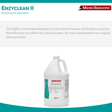 Enzyclean® II Dual Enzymatic Instrument Detergent Liquid Concentrate 1 gal. Jug Spearmint Scent (244200_CS)