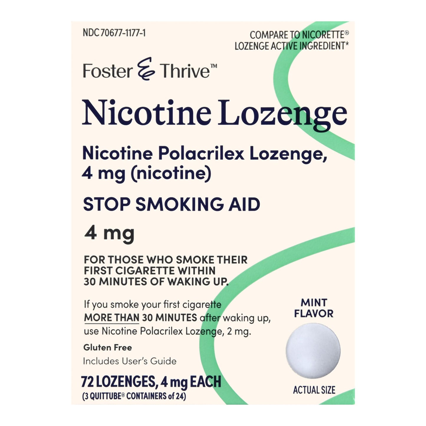 Foster & Thrive™ Stop Smoking Aid 4 mg Strength Lozenge (1238980_PK)