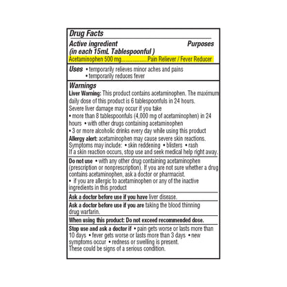 Geri-Care® Pain Relief 500 mg / 15 mL Strength Acetaminophen Liquid 8 oz. (689167_BT)