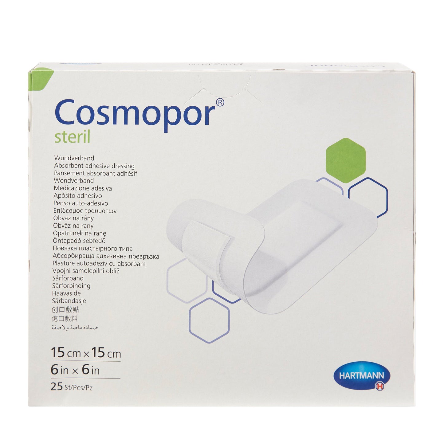 Cosmopor® Steril Island Dressing 6 X 6 Inch Square Sterile Water Resistant Backing (907885_CS)