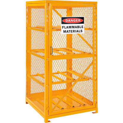 Global Industrial Cylinder Storage Cabinet SGL Door Horizontal 8 Cylinder Capacity Assembled (WB493353)