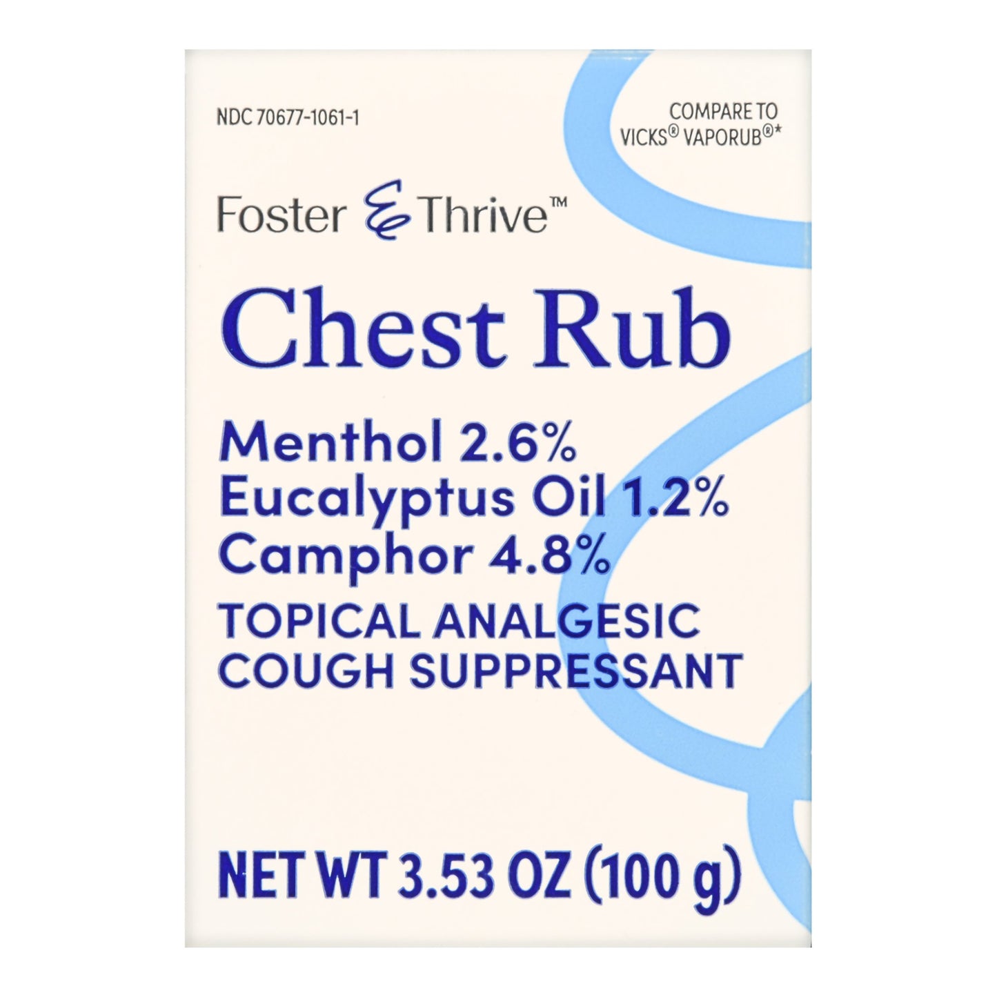 Foster & Thrive™ Chest Rub 4.8% - 1.2% - 2.6% Strength Ointment 3.5 oz. (1235084_EA)