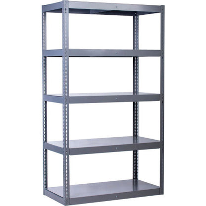 Global Industrial 5 Shelf, High Capacity Boltless Shelving, Steel deck, Starter, 48"W x 24"D x 84"H (WB272123)
