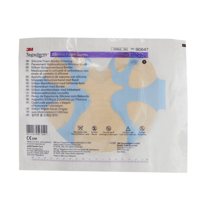 3M™ Tegaderm™ Foam Dressing 6 X 6-3/4 Inch With Border Film Backing Silicone Adhesive Sacral Sterile (1078888_BX)