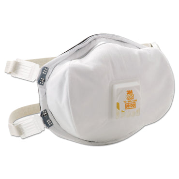 3M™ Particulate Respirator 8233, N100, Standard Size, 20/Carton (MMM8233CT)
