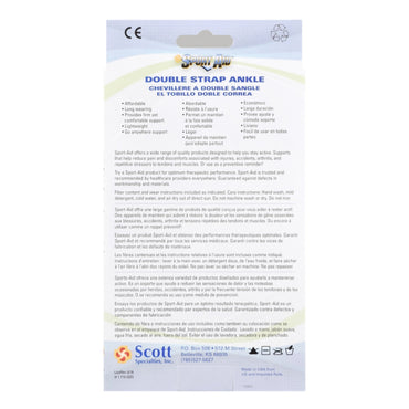 Sport Aid™ Ankle Support Medium Hook and Loop Strap Closure Foot (201298_EA)