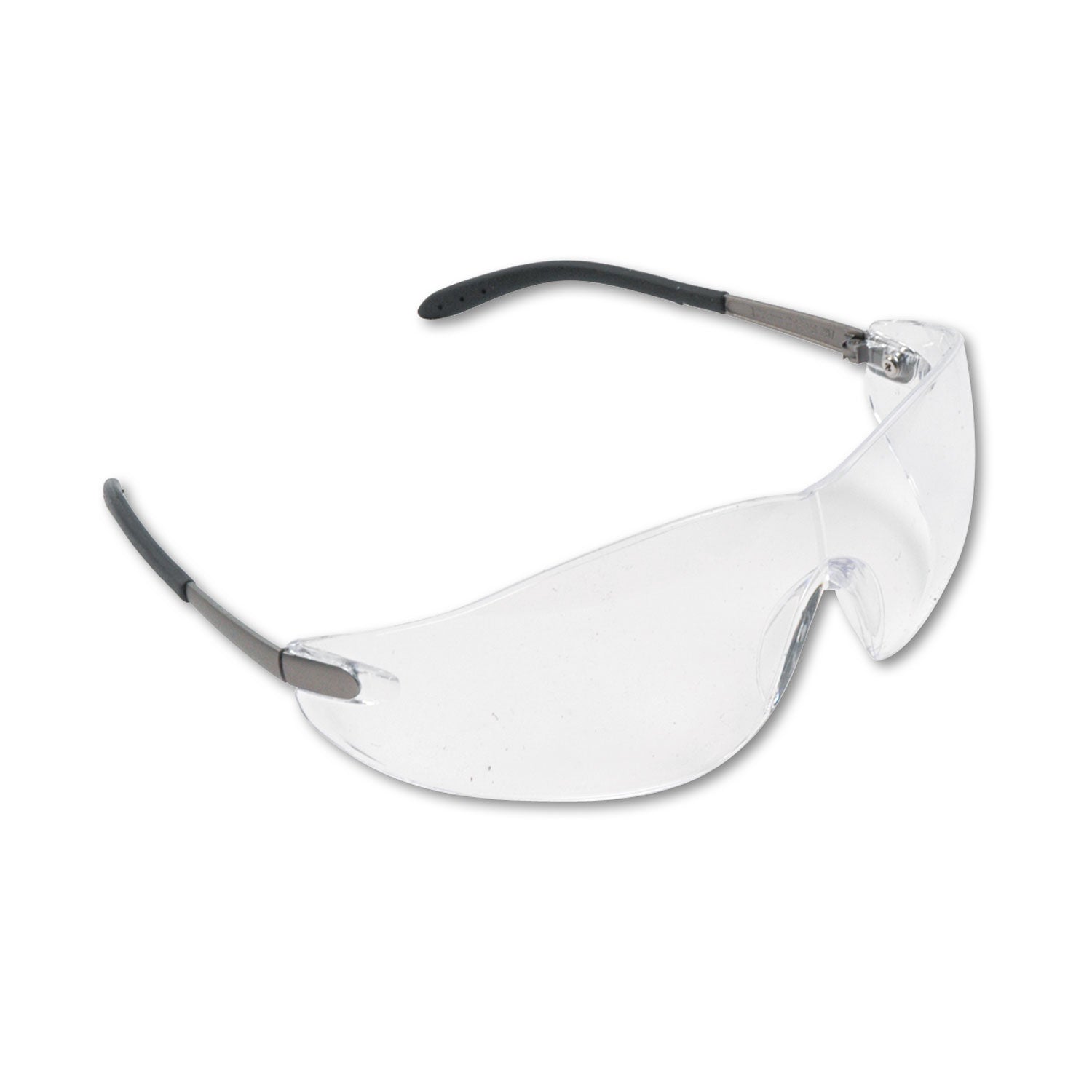 mcr-safety-blackjack-wraparound-safety-glasses-chrome-plastic-frame-clear-lens-crws2110_1