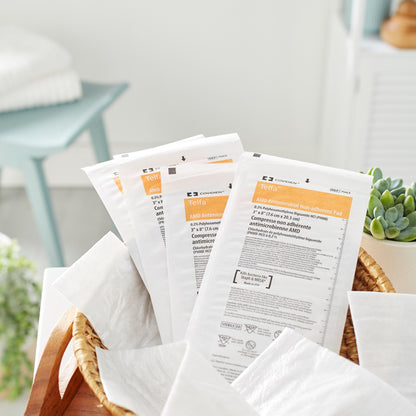 Telfa™ AMD Antimicrobial Island Dressing 3 X 8 Inch Rectangle Sterile Film Backing (479851_EA)