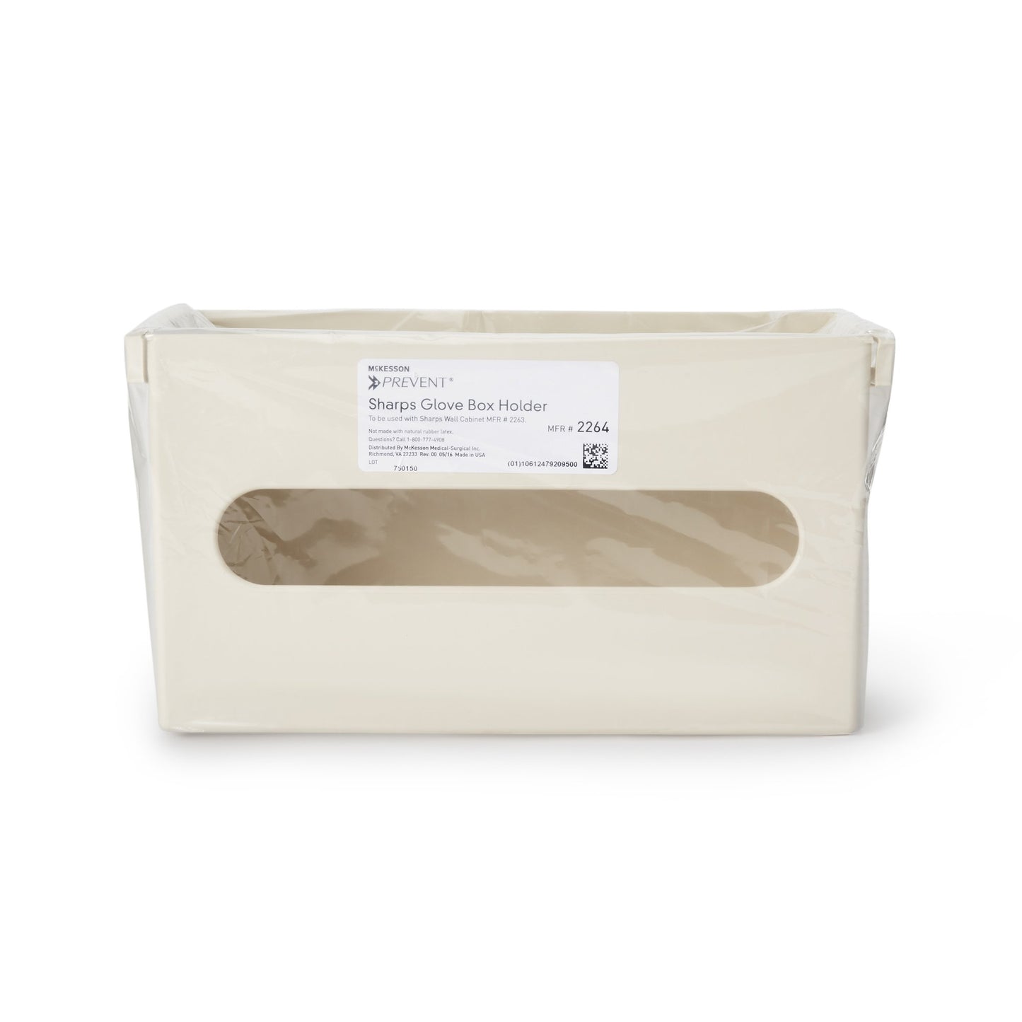 McKesson Prevent® Glove Box Holder Vertical Mounted 1-Box Capacity Putty 3-7/8 X 6-1/2 X 11 Inch Plastic (855129_CS)