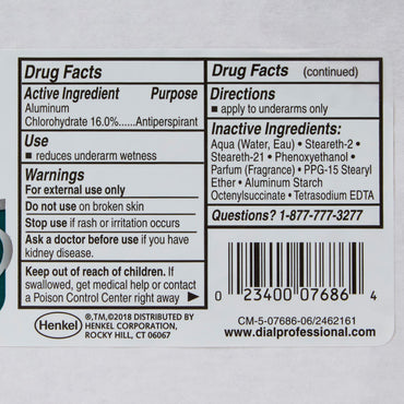 Dial® Antiperspirant / Deodorant Roll-On 1.5 oz. Crystal Breeze Scent (776879_CS)