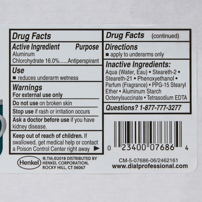 Dial® Antiperspirant / Deodorant Roll-On 1.5 oz. Crystal Breeze Scent (776879_CS)