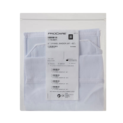 ProCare® Premium Abdominal Binder One Size Fits Most Hook and Loop Closure 45 to 62 Inch Waist Circumference 9 Inch Height Adult (302628_EA)