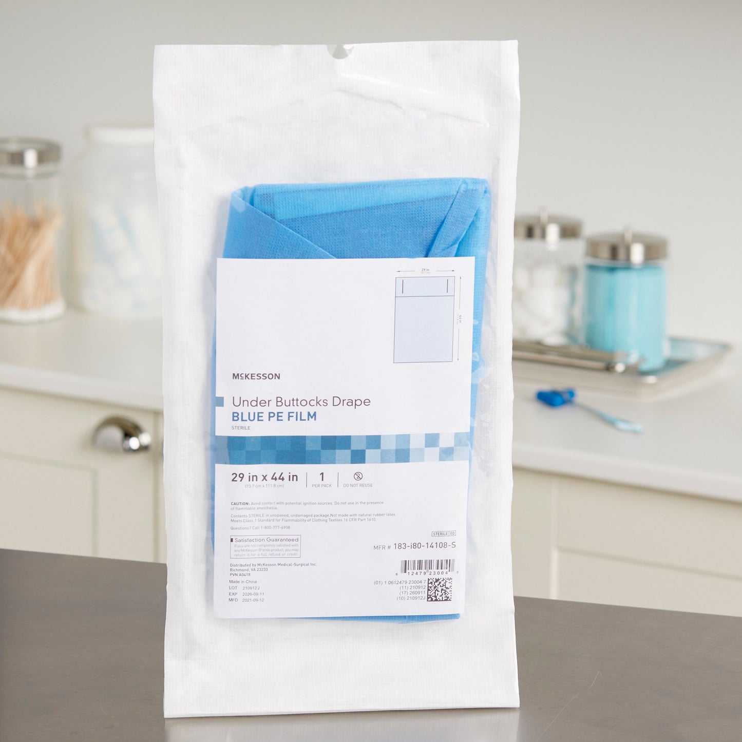 McKesson Obstetrics / Gynecology Drape Under Buttocks Drape 29 W X 44 L Inch Sterile (1101252_PK)