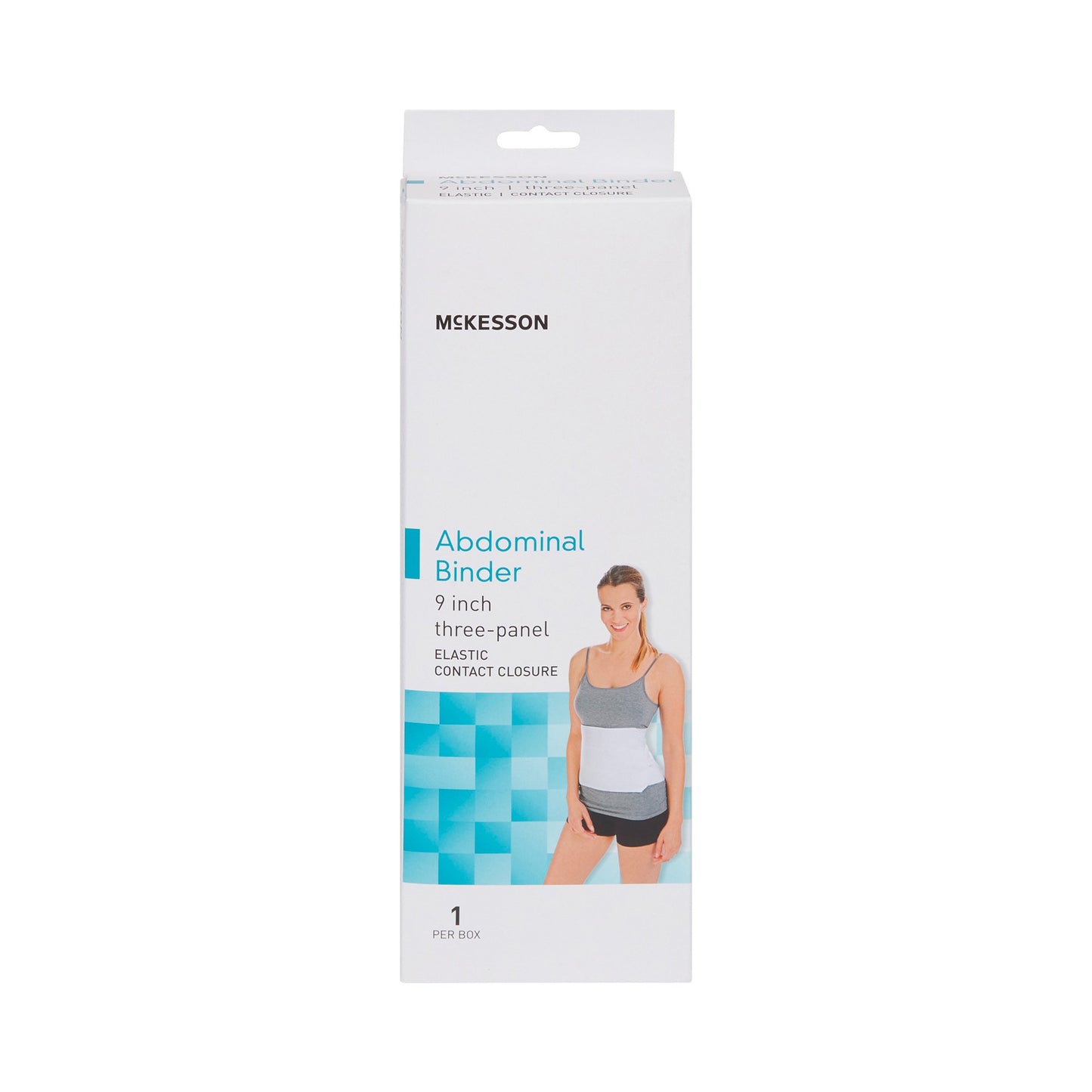 McKesson Abdominal Binder Small / Medium Hook and Loop Closure 30 to 45 Inch Waist Circumference 9 Inch Height Adult (1159055_EA)