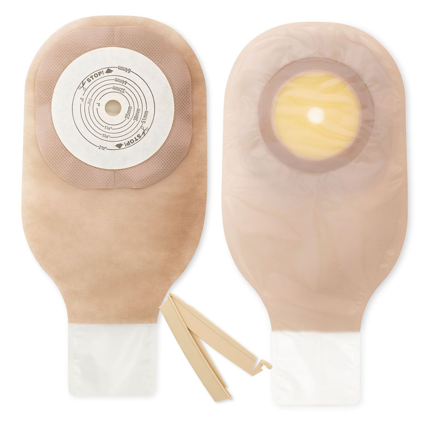 Premier™ Ostomy Pouch One-Piece System 12 Inch Length Flat, Trim to Fit Up to 2-1/2 Inch Stoma Drainable (726398_BX)