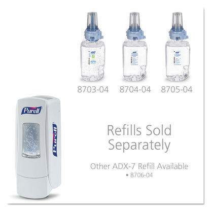 PURELL® ADX-7 Dispenser, 700 mL, 3.75 x 3.5 x 9.75, White (GOJ872006)