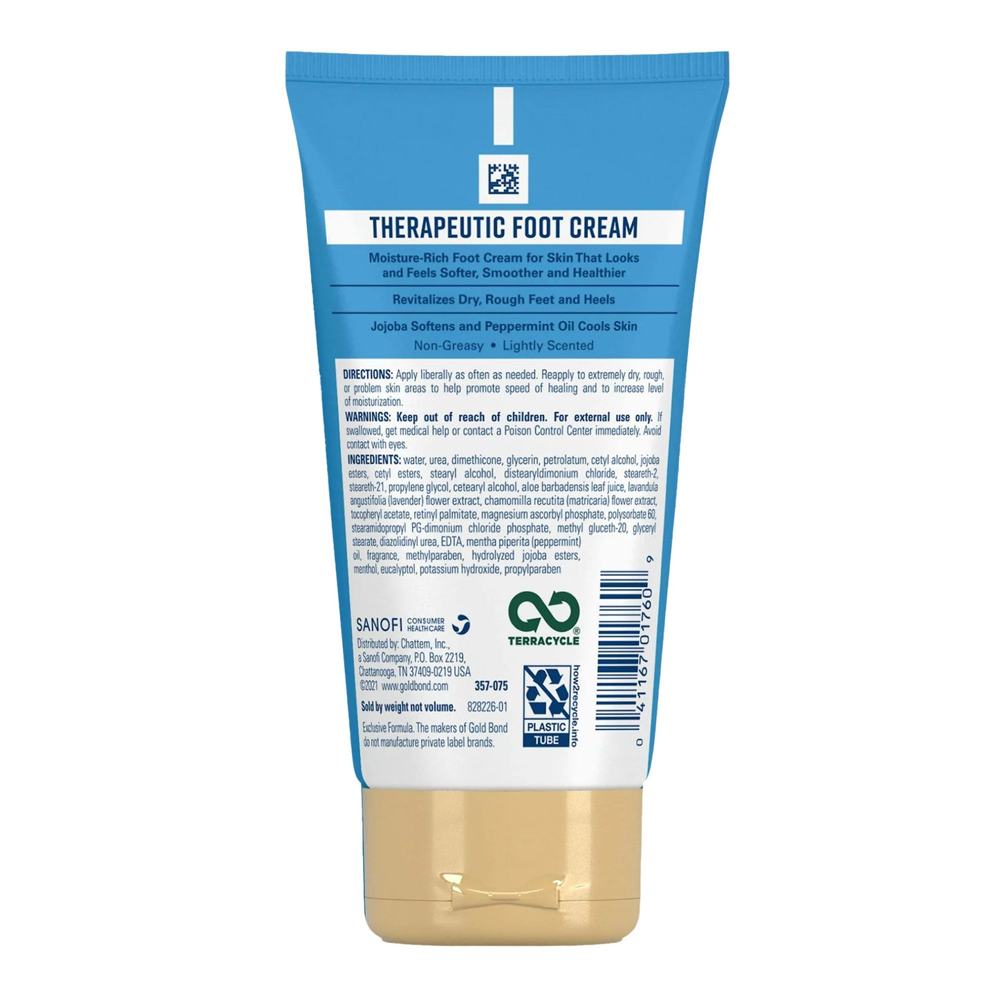 Gold Bond® Therapeutic Foot Moisturizer 4 oz. Tube Scented Cream (1230685_EA)