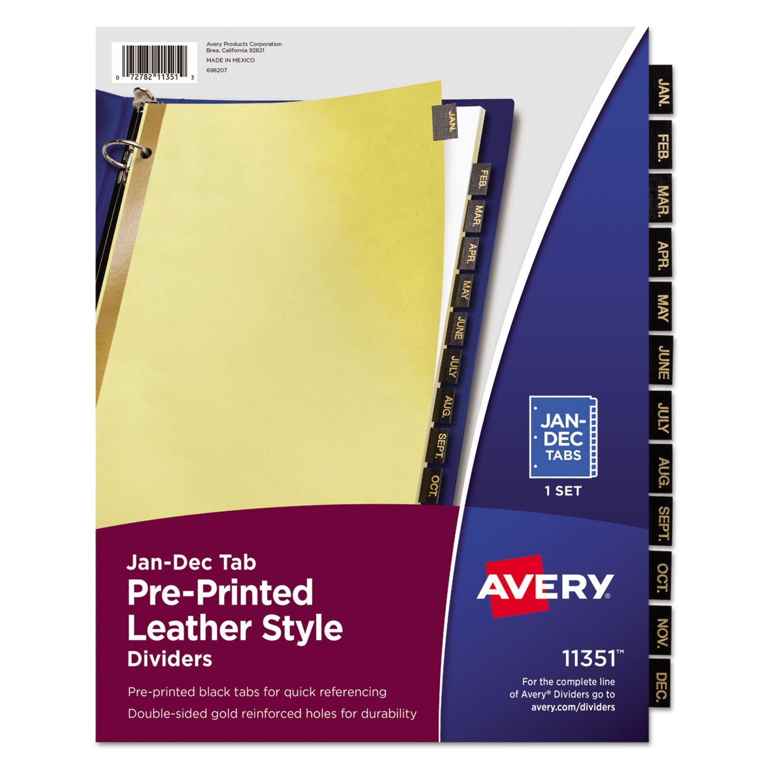 avery-preprinted-black-leather-tab-dividers-w-gold-reinforced-edge-num-ave11351_1