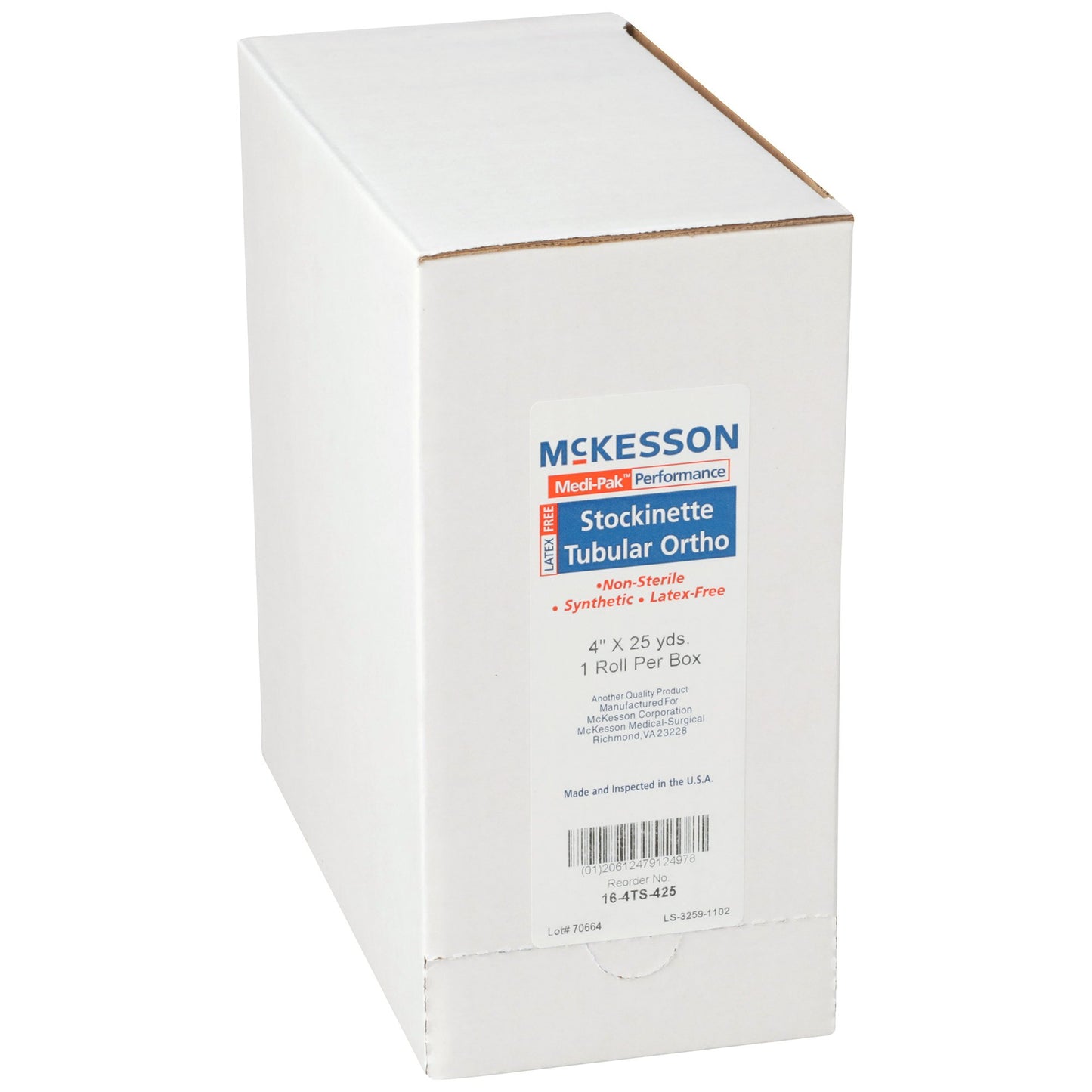 McKesson Stockinette Tubular 4 Inch X 25 Yard Polyester NonSterile (457644_CS)